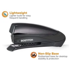 Staplers|Bostitch Inspire Desktop Stapler, 20-Sheet Capacity, Staples Included, Black (1429-BLK)