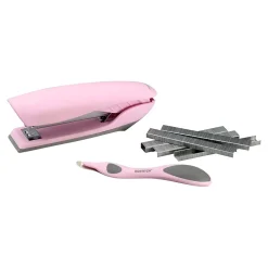 Staplers|Bostitch No-Jam Desktop Stapler, 20 Sheet Capacity, Pink (B326-PP-VLT-PNK)
