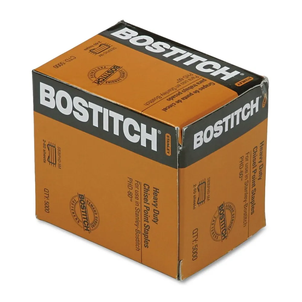 Staples|Bostitch PHD-60 3/8" Length Standard Cartridge Staples, 5000/Cartridge (BOSSB35PHD5M)