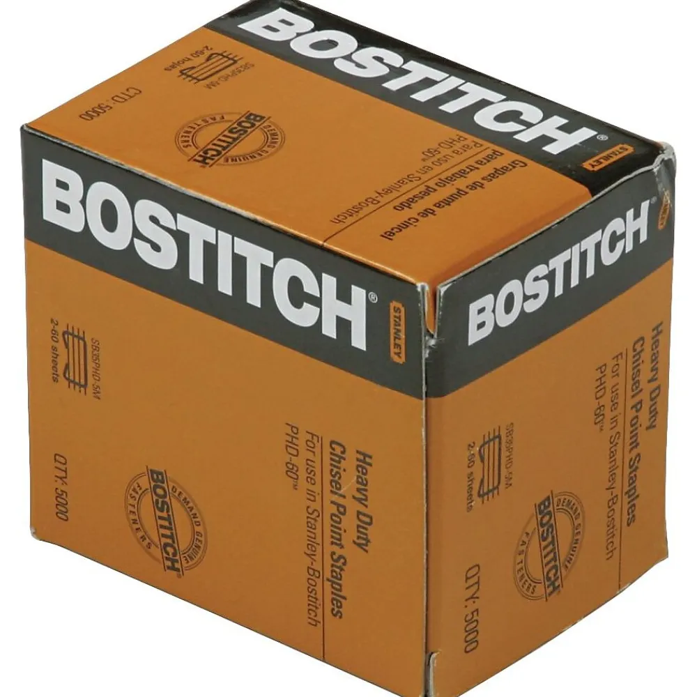 Staples|Bostitch PHD-60 3/8" Length Standard Cartridge Staples, 5000/Cartridge (BOSSB35PHD5M)
