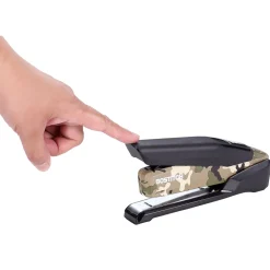 Staplers|Bostitch Wounded Warrior EZ Squeeze Desktop Stapler, 28-Sheet Capacity, Staples Included, Black/Camouflage (INP28-WW)