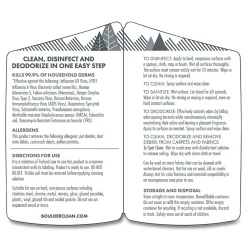 Disinfectant Cleaner, Lemon Scent, 128 oz Bottle, 4/Carton (BCL003137CT)<Boulder Clean Sale