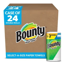 Bounty Select-A-Size Double Roll Paper Towels, 2-ply, 90 Sheets/Roll, 24 Rolls/Pack (66539/5815)