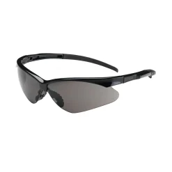 PIP Bouton Adversary Glasses, Gray Anti-Scratch Lens, Gloss Black Frame, Rubber Temples & Bridge, Each (250-28-0001)