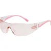 Bouton Optical Safety Glasses, Eva™, Pink/Clear Frame, Light Pink Lens, Anti-scratch Coating (250-10-0904)