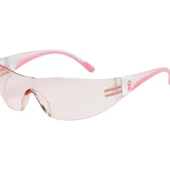 Bouton Optical Safety Glasses, Eva™, Pink/Clear Frame, Light Pink Lens, Anti-scratch Coating (250-10-0904)