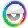 RGB Clip-On Selfie LED Ring Light for Smartphones (WA-RGB250)<Bower Sale