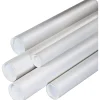 New Partners Brand Box Partners White Mailing Tubes, 3" x 15", 24/Case
