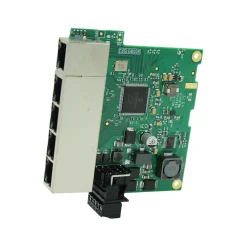 Brainboxes Industrial 5-Port Gigabit Ethernet Unmanaged Switch, 10/100/1000 Mbps, Green (SW-115)