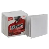 Professional D400 Durable Fibers Cleaning Wipers, 12.5" x 13", White, 18/Carton (20023)<Brawny Clearance