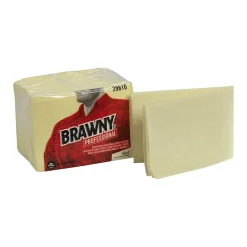Professional Dusting Cloths, 24" x 24", Yellow, 50 Cloths/Pack (29616)<Brawny Clearance