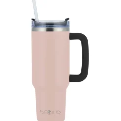 Geojug Stainless Steel Double Walled Tumbler Cup, 40 oz., Pink (CMB-1200PK)<Brentwood Outlet
