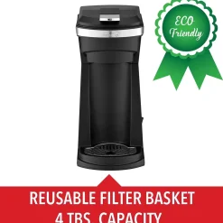 Brentwood Single-Serve Coffee Maker, Black (TS-1101BK)