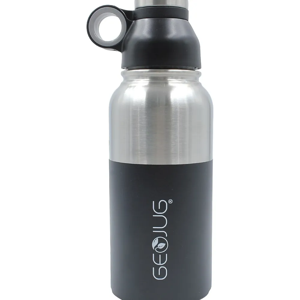 Brentwood Stainless Steel Double Wall Insulated Water Bottle, 32 oz., Black (BTWG1032BK)