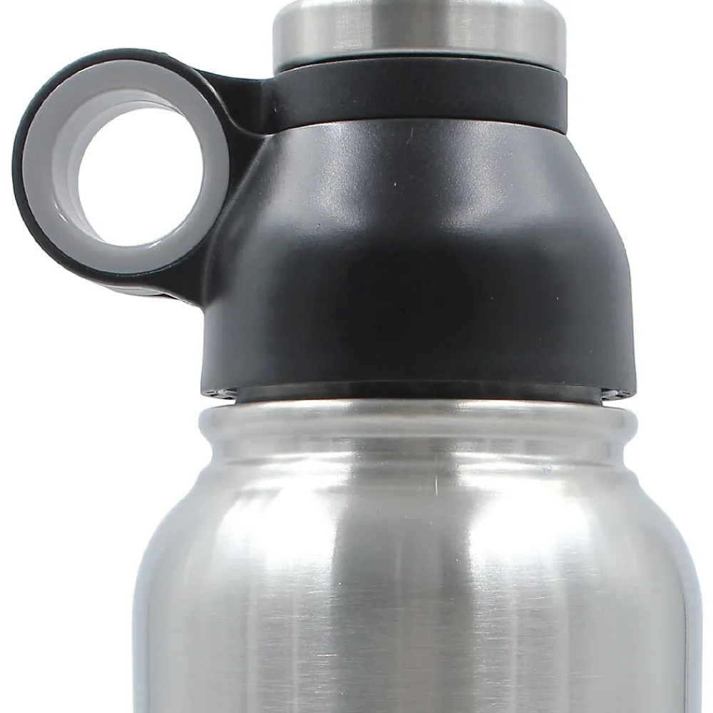 Brentwood Stainless Steel Double Wall Insulated Water Bottle, 32 oz., Black (BTWG1032BK)