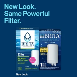 Brita On Tap Water Filtration System Faucets Replacement Filters, White (36309)