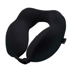 Memory Foam Fabric Travel Pillow, Black (BNPM0001)<Brookstone Discount