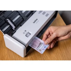 Brother ADS-1300 Compact Desktop Document Scanner, White/Black