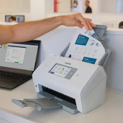 Brother ADS-4900W Duplex Document Scanner, White/Black