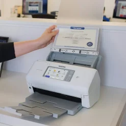 Brother ADS-4700W Duplex Document Scanner, White/Black