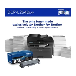 Brother DCP-L2640DW Compact Wireless Black & White Laser Printer, All-In-One, Print, Scan, Copy, Refresh Subscription Ready