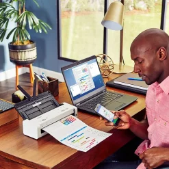 Brother Desktop Scanner for Documents, Wireless, White (ADS1250W)