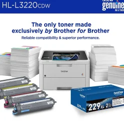 Brother HL-L3220CDW Wireless Color Laser Printer, Single-Function, Print