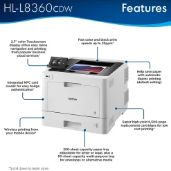 Brother HL-L8360CDW Wireless Color Laser Printer