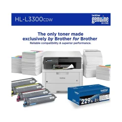 Brother HL-L3300CDW Wireless Digital Color Multi-Function Printer, Refresh Subscription Eligible