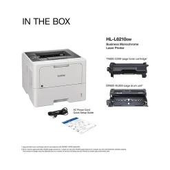 Brother HL‐L6210DW Business Monochrome Laser Printer, Large Paper Capacity, Wireless Networking
