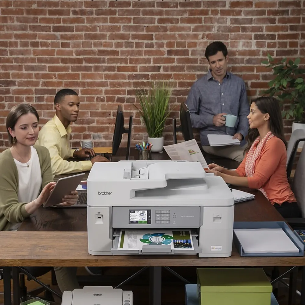 Brother INKvestment Tank MFC-J6555DW Wireless Color Inkjet Printer, All-In-One Supertank, Print, Scan, Copy, Fax