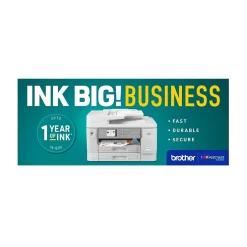 Brother INKvestment Tank MFC-J6955DW Wireless Color Inkjet Printer, All-In-One Supertank, Print, Scan, Copy, Fax