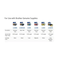 Brother INKvestment Tank MFC-J6955DW Wireless Color Inkjet Printer, All-In-One Supertank, Print, Scan, Copy, Fax