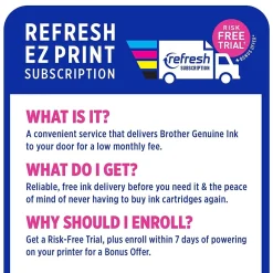 Brother MFC-J1010DW Wireless Color Inkjet Printer, All-In-One, Print, Scan, Copy, Fax (MFCJ1010DW)