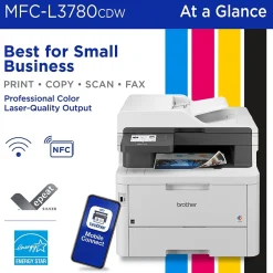 Brother MFC-L3780CDW Wireless Color Laser Printer, All-In-One, Print, Scan, Copy, Fax (MFCL3780CDW)