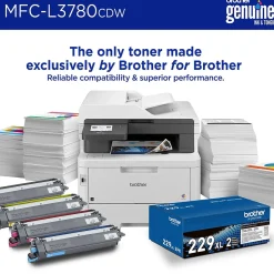Brother MFC-L3780CDW Wireless Color Laser Printer, All-In-One, Print, Scan, Copy, Fax (MFCL3780CDW)