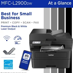 Brother MFC-L2900DW New Laser Printer, All-In-One, Print, Scan, Copy, Fax