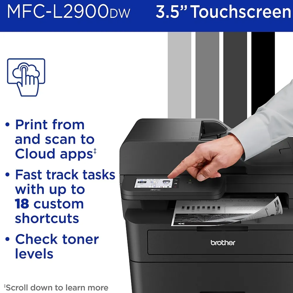 Brother MFC-L2900DW New Laser Printer, All-In-One, Print, Scan, Copy, Fax