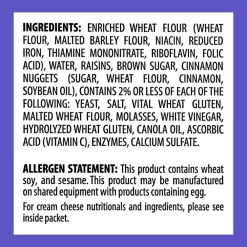 Burry Individually Wrapped Cinnamon Raisin Bagel w/ Cream Cheese, 4.6 Oz, 6/Box (307-00371)