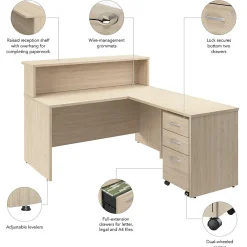 L-Desks*Bush Business Furniture Arrive 60