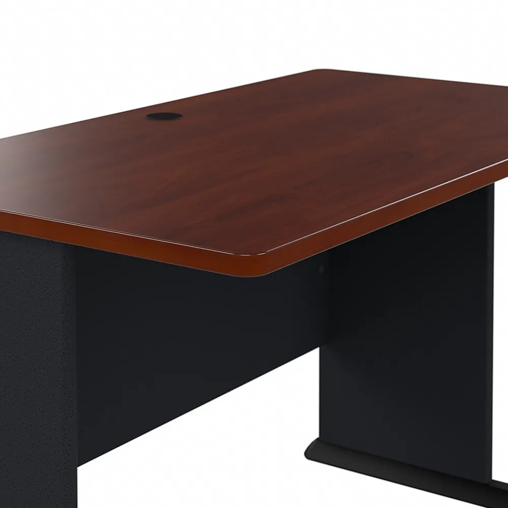 Computer Desks*Bush Business Furniture Cubix 48"W Desk, (WC90448A) Hansen Cherry/Galaxy