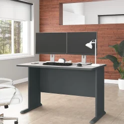 Computer Desks*Bush Business Furniture Cubix 48"W Desk, (WC8448A) Slate/White Spectrum