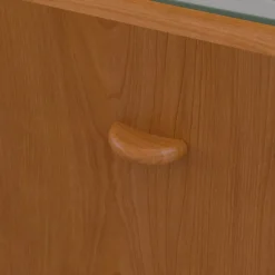 Computer Desks*Bush Business Furniture Cubix 72W Desk with Mobile File Cabinet, Natural Cherry/Slate (SRA013NCSU)