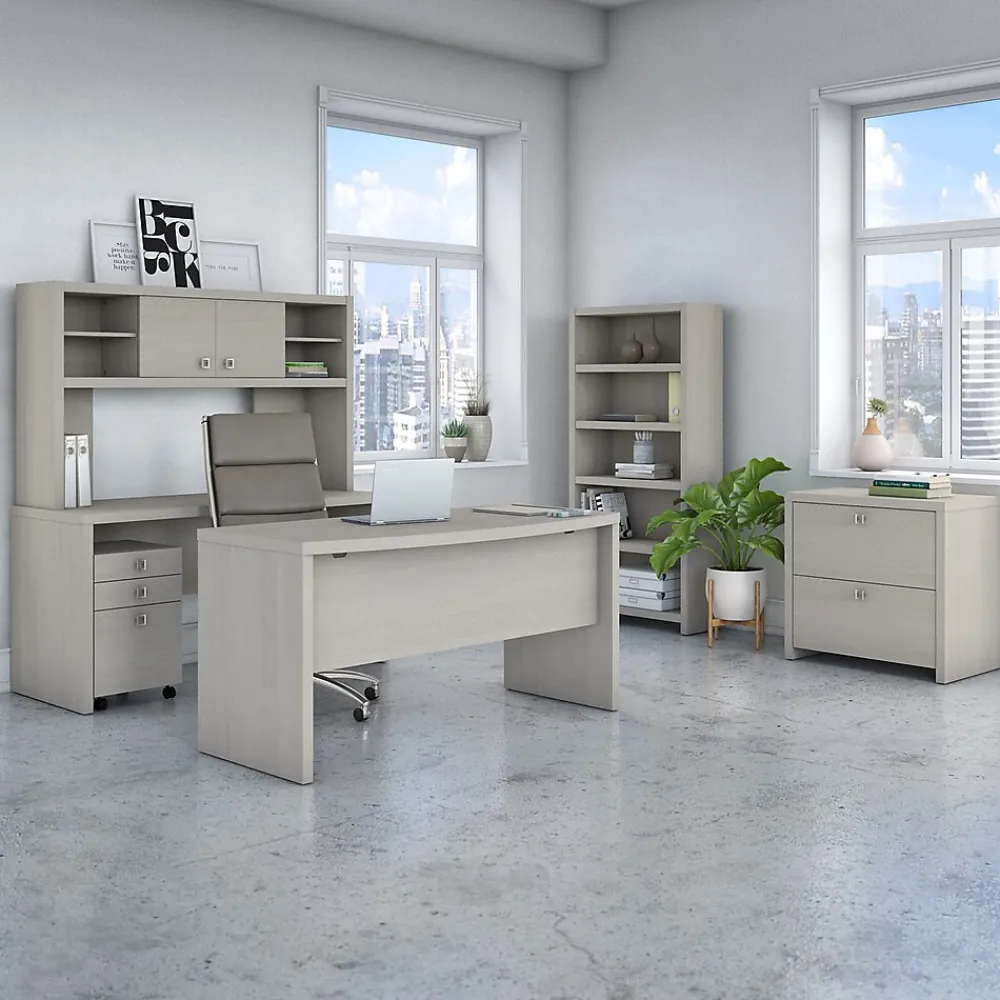 Computer Desks*Bush Business Furniture Echo 60"W Credenza Desk, Gray Sand (KI60206-03)