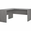 L-Desks*Bush Business Furniture Echo 60"W L Shaped Desk, Modern Gray (ECH026MG)