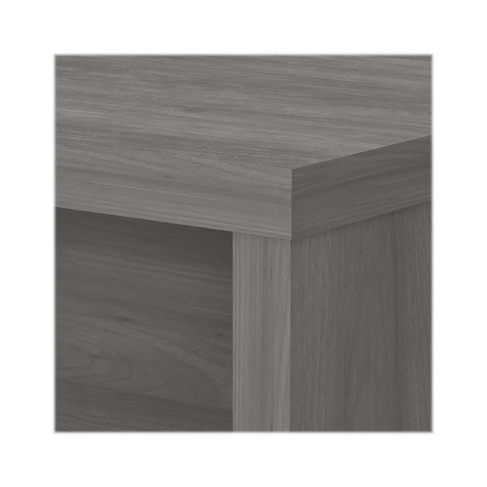 L-Desks*Bush Business Furniture Echo 60"W L Shaped Bow Front Desk, Modern Gray (ECH025MG)