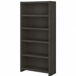 Bookcases*Bush Business Furniture Echo 5 Shelf Bookcase, Charcoal Maple (KI60304-03)