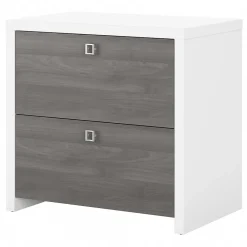 File Cabinets*Bush Business Furniture Echo 2 Drawer Lateral File Cabinet, Pure White/Modern Gray (KI60502-03)