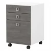 File Cabinets*Bush Business Furniture Echo 3 Drawer Mobile File Cabinet, Pure White/Modern Gray (KI60501-03)