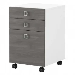File Cabinets*Bush Business Furniture Echo 3 Drawer Mobile File Cabinet, Pure White/Modern Gray (KI60501-03)